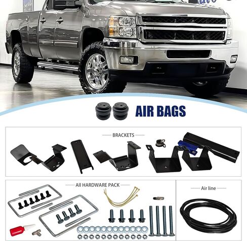 Rear Air Spring Bags Suspension Kit 57365 LoadLifter 5000 Air Helper Spring Suspension Kit Fits for Do-dge RAM 1500 in Kuwait