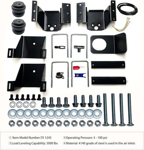 Rear Air Spring Bags Suspension Kit 57365 LoadLifter 5000 Air Helper Spring Suspension Kit Fits for Do-dge RAM 1500 in Kuwait