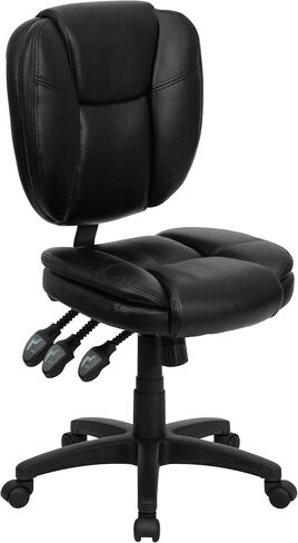 Flash Furniture Caroline Mid-Back Leathersoft Multifunction Twivel Carivers Office Cairs in Kuwait