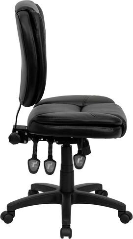 Flash Furniture Caroline Mid-Back Leathersoft Multifunction Twivel Carivers Office Cairs in Kuwait
