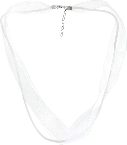 سلسلة أنيقة بشريط أسود مزدوج من الحرير مع مشبك من الفضة الإسترلينية 925 in Kuwait