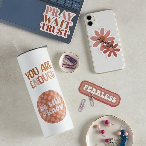 Creative Brands Stickers - Faithworks 3 x 3-Inch Inspirational Easy Peel Waterproof Vinyl Sticker, Make Heaven Crowded in Saudi Arabia