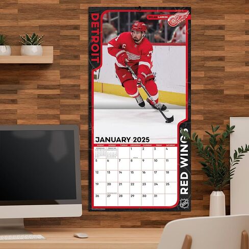 TURNER SPORTS Detroit Red Wings 2025 12x12 Team Wall Calendar (25998011940) in Kuwait