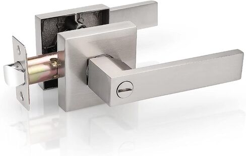 Probrico 10 Pack Privacy Door Handles,Heavy Duty Matte Black Door Lever Hardware,Keyless Interior Door Knob Lockset for Bedroom Bathroom in Saudi Arabia