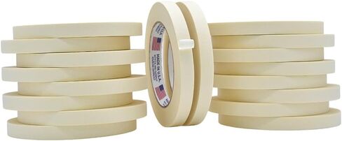 WOD GPM-63 الأداة المساعدة درجة التقنيع الشريط العام ، 1/2 بوصة × 60 ياردة (حزمة من 18) رائعة للمنزل أو المكتب ، أو الرسم ، أو العلامات ، لا تترك لاصق أي بقايا in Kuwait