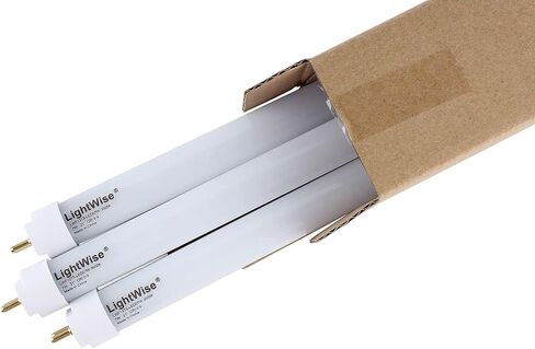 LightWise LWL4W30-F8T5 3pack 3000 Kelvin Warm White 4W LED Tube Direct Replacement Retrofit 8W Fluorescent Tube (12 inch LED Bulb 3pack) in Saudi Arabia