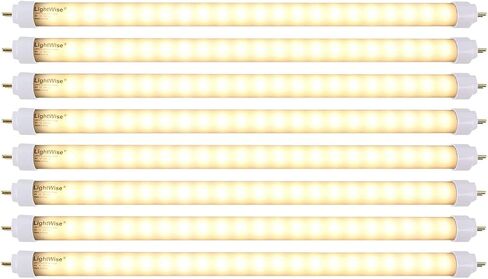 LightWise LWL4W30-F8T5 3pack 3000 Kelvin Warm White 4W LED Tube Direct Replacement Retrofit 8W Fluorescent Tube (12 inch LED Bulb 3pack) in Saudi Arabia