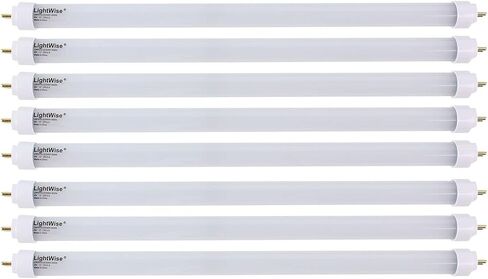 LightWise LWL4W30-F8T5 3pack 3000 Kelvin Warm White 4W LED Tube Direct Replacement Retrofit 8W Fluorescent Tube (12 inch LED Bulb 3pack) in Saudi Arabia