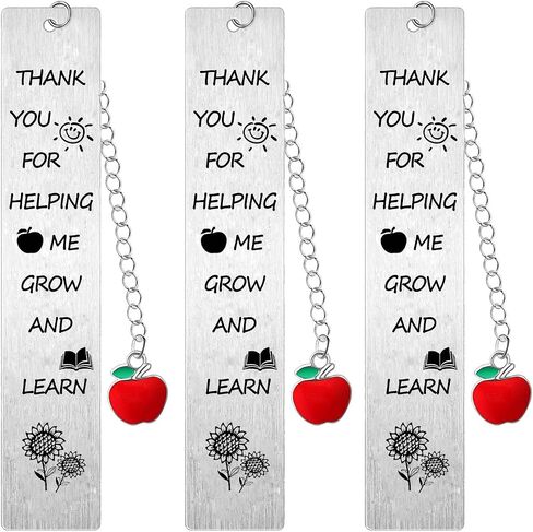 3 Pieces Teacher Bookmarks Teachers Appreciation Gifts Teachers Day Gifts from Students Teacher Retirement Gifts Christmas Birthday Gifts for Teacher in Saudi Arabia