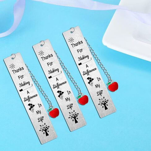 3 Pieces Teacher Bookmarks Teachers Appreciation Gifts Teachers Day Gifts from Students Teacher Retirement Gifts Christmas Birthday Gifts for Teacher in Saudi Arabia
