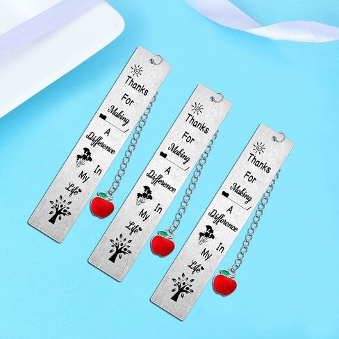3 Pieces Teacher Bookmarks Teachers Appreciation Gifts Teachers Day Gifts from Students Teacher Retirement Gifts Christmas Birthday Gifts for Teacher in Saudi Arabia
