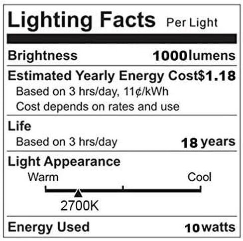 XININSUN T300 Led Bulb, 11.8 Inch Long Tubular Led Light Bulbs, 100Watt Equivalent, 1000lm, Dimmable, Clear Glass, E26 10W T10 LED Edison Tube Lamp Bulb,4 Pack. (6W=60W 3000K) in Kuwait