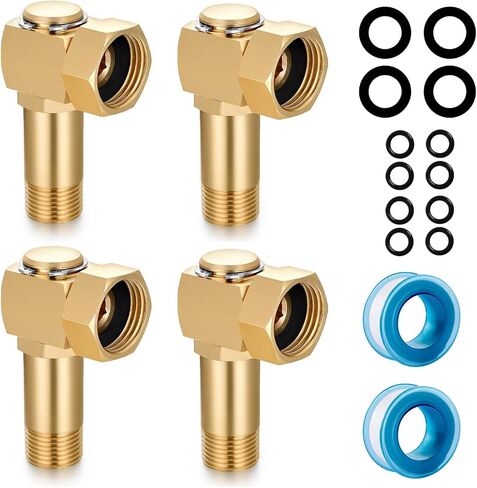 Garden Hose Reel Parts Fittings Swivel Elbow Connector Garden Hose Swivel Reel Replacement Parts Brass Replacement Part Swivel Adapter(2 PCS) in Saudi Arabia
