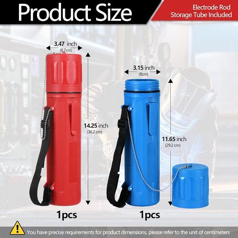 2PCS Welding Rod Storage Tube 14 Inch Welding Rod Storage Tube Waterproof Welding Rod Holder Waterproof Welding Rod Container for Welding Rod Tanks in Saudi Arabia
