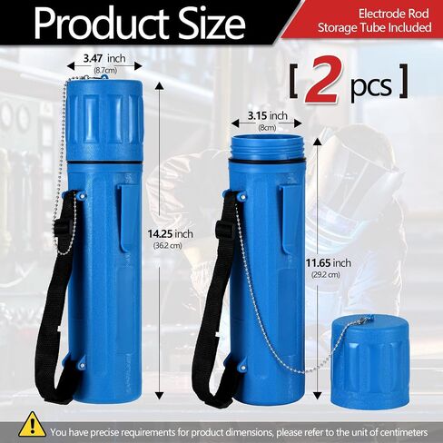 2PCS Welding Rod Storage Tube 14 Inch Welding Rod Storage Tube Waterproof Welding Rod Holder Waterproof Welding Rod Container for Welding Rod Tanks in Saudi Arabia