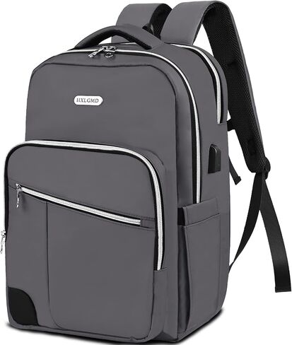 Travel Laptop Backpack for Men Women, 17 Inch Business Computer Backpack Anti Theft with USB Charging Port, Water Resistant College Bookbag Daypack Work Backpack fits for 14-17 Inch Notebook in Saudi Arabia