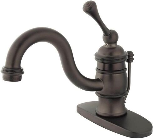 Kingston Brass KB3401BL Victorian 4-Inch Centerset Lavatory Faucet, Polished Chrome with Metal lever handle in Saudi Arabia