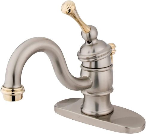 Kingston Brass KB3401BL Victorian 4-Inch Centerset Lavatory Faucet, Polished Chrome with Metal lever handle in Saudi Arabia
