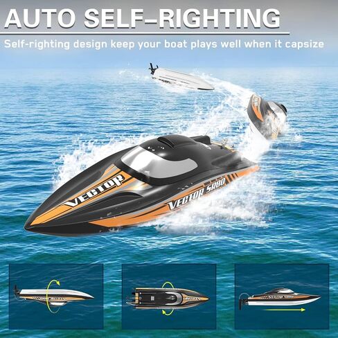 VOLANTEXRC Brushless RC Boat VectorSR80, 45MPH 32.5" High Speed Remote Control Boat, Fast Racing Boat with Self-Righting&Waterproof Design for Lake&River, Gifts for Adults (798-4 RTR), EXA79804 in Saudi Arabia
