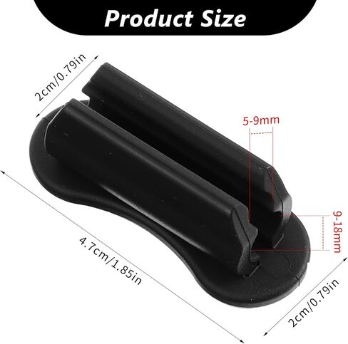 12 Pcs Adhesive Pen Holder for Desk, Silicone Marker Holder, Reusable Pencil Holders Universal Pencil Clip Classroom Office Desk Accessories for Teacher Supplies Office Essentials (Black) in Saudi Arabia