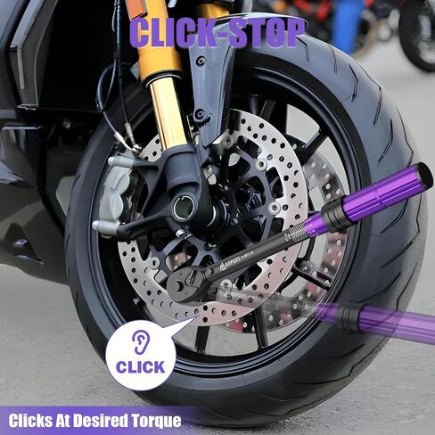 1/2 Inch Drive Click Torque Wrench,10-170 Ft-Lb/13.6-230.5 Nm,Dual direction Adjustable Torque Wrench with Dual Range Scales, 72 Tooth, ±3% High Precision Torque Wrench for Moto,Car Maintenance in Kuwait