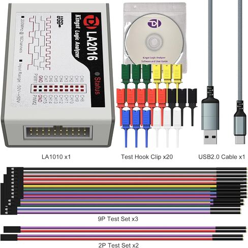 LA5032 USB Logic Analyzer 32 Channels 500M Max Sample Rate 10G Samples MCU/ARM/FPGA Debug Tool English Software，Support Windows(32bit/64bit),MAC OS,Linux,MIPI Analyzer in Saudi Arabia