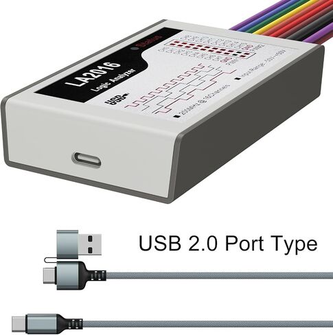 LA5032 USB Logic Analyzer 32 Channels 500M Max Sample Rate 10G Samples MCU/ARM/FPGA Debug Tool English Software，Support Windows(32bit/64bit),MAC OS,Linux,MIPI Analyzer in Saudi Arabia