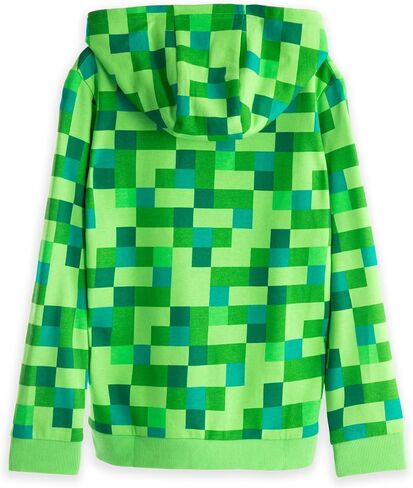 Minecraft Hoodie Boys Kids Gamer Black Creeper Inside Hooded Jumper in Kuwait