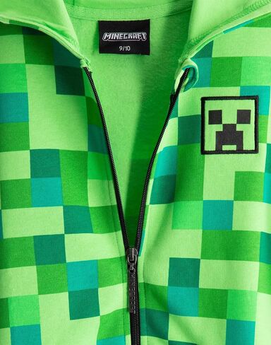 Minecraft Hoodie Boys Kids Gamer Black Creeper Inside Hooded Jumper in Kuwait