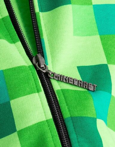 Minecraft Hoodie Boys Kids Gamer Black Creeper Inside Hooded Jumper in Kuwait