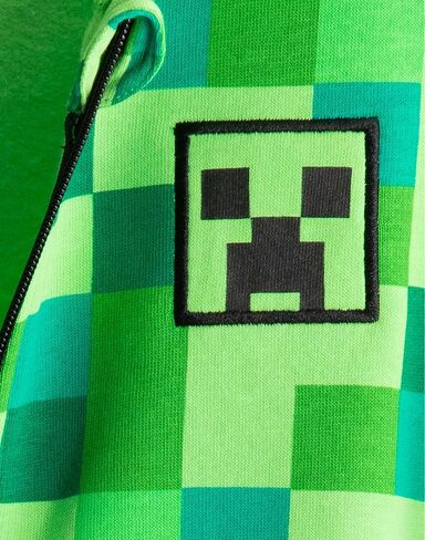 Minecraft Hoodie Boys Kids Gamer Black Creeper Inside Hooded Jumper in Kuwait