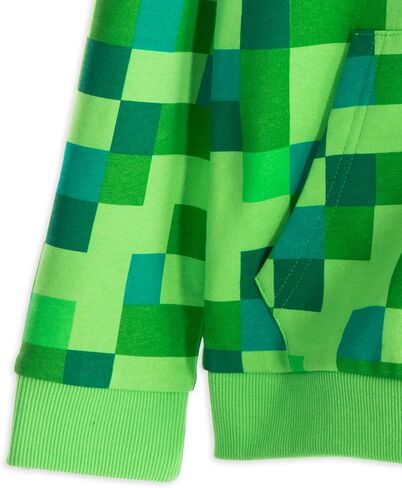 Minecraft Hoodie Boys Kids Gamer Black Creeper Inside Hooded Jumper in Kuwait
