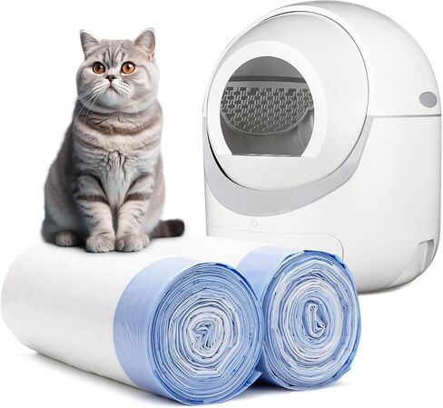 40 Count Extra Large Cat Litter Box Liners, Litter Waste Receptacles Bags for Giaceaw Self Cleaning Cat Litter Box in Saudi Arabia