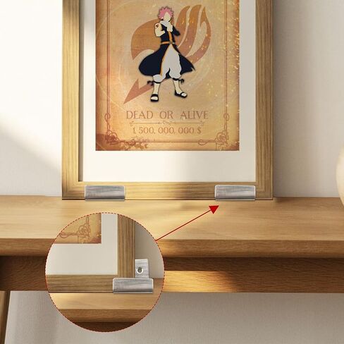 10PCS Stainless Steel Flat J Hooks Hanger, Silver Tile Display Wall Hanger, Heavy Duty Tile Hanger Brackets for Hook Ceramic Wall Display, Mirrors, Picture, Frame(Small Size) in Kuwait