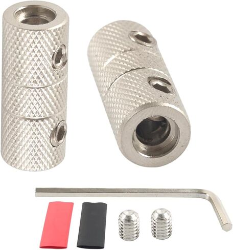 4Gauge Butt Connectors Brass 4GA Wire Splice Car Wire Connection 4AWG Cable Coupler 2PCS with Dual Wall Shrink Tubing in Saudi Arabia