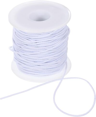 uxcell 1.5mm Elastic String Cord Elastic Thread Beading String Cord for Jewelry Making Necklace Bracelet Beading, 54 Yards Red in Kuwait