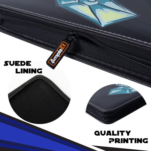 9 Pocket Trading Card Binder, PU Leather Storage Zip Album with 900 Slots Clear Page Sleeves for TCG MTG Baseball Sport Cards Display Collection (Auburn) in Saudi Arabia