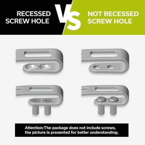 CIVIVI 2PCS Deep Carry Pocket Clip for Pocket Knives with Recessed Screw Hole, NO Screws Included CA-05C (Black) in Kuwait