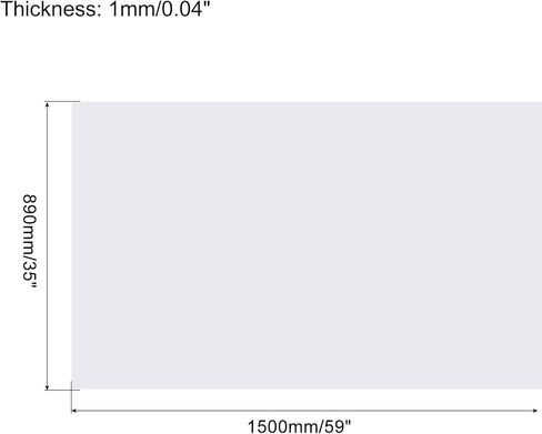 Uxcell Eva Foam Sheets White 59 Inch × 35 بوصة 1 ملم للسمك للحرف اليدوية DIY in Kuwait