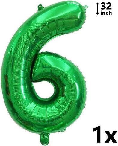 DIWULI Dinosaur Party Decorations Set - Number 3 Balloon green, Dinosaur Balloons, Dinosaur Birthday Decorations, Long Neck Dinosaur Decorations 3rd Birthday Party, Supplies Foil Big Green Balloons in Kuwait