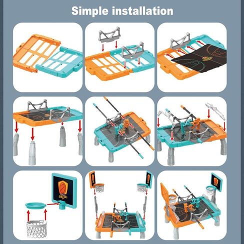 Kids Gaming Foosketball Game Basketball Game, Parent Child Interactive Game Double Fingertip Shooting Table Top Games for Kids in Saudi Arabia