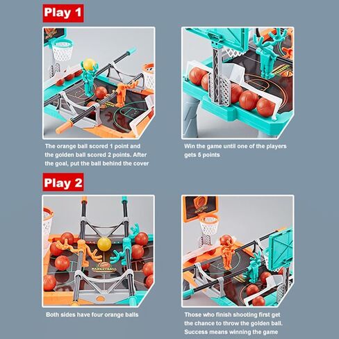Kids Gaming Foosketball Game Basketball Game, Parent Child Interactive Game Double Fingertip Shooting Table Top Games for Kids in Saudi Arabia