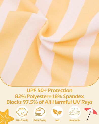 babygoal Baby Toddler Girl 2-Piece Swimsuit, Summer Beach Swimwear Bathing Suit 12M-5T in Kuwait