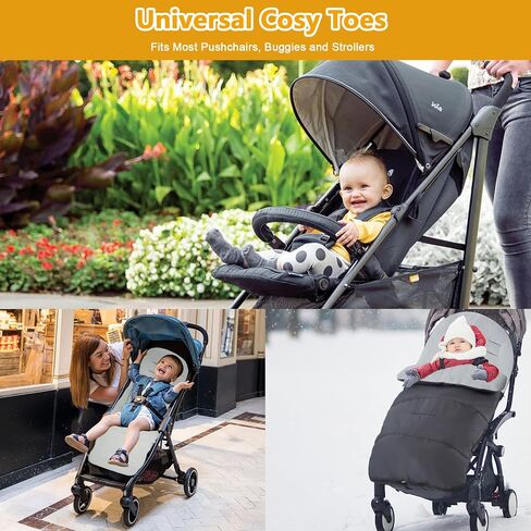 Stroller Cover for Winter,Warm and Cozy Universal Footmuff for Stroller,Waterproof and Windproof Sleeping Bag with Coral Fleece Lining Stroller Footmuff,Baby Bunting Bags for Most Strollers in Saudi Arabia