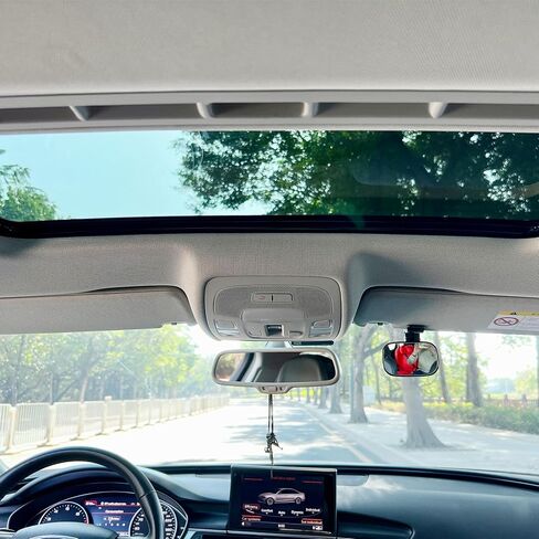 Mini Forward-Facing Baby Car Mirror - Small Rearview Mirror for Kids, Clip-on Backseat Mirror, Car Seat Mirror, Bankcard Size, 360-Degree Adjustable, 2 Pack in Saudi Arabia
