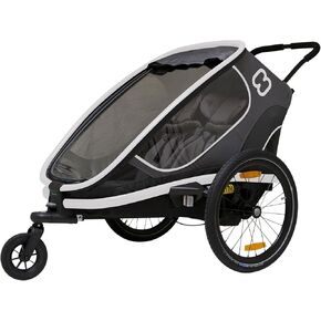 Hamax Outback Two Seat Reclining Multi-Sport Child Bike Trailer + Stroller (Jogger Wheel Sold Separately)