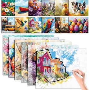 12 Pack Dementia Products for Elderly Reusable Water Doodle Coloring Set for Seniors Dementia Activities Animals Water Painting Toys for Alzheimer's Painting Gifts for Nursing Home Patients