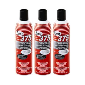 Camie Screen Printers Flash Cure Spray Adhesive - 13 oz. can, 3 Count, Red