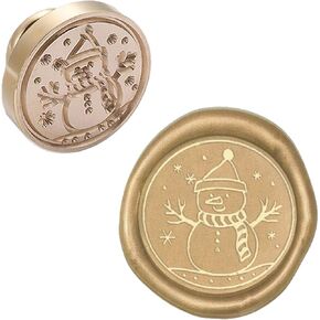 CRASPIRE WAX SEAL SEAL HEAD SNOMMAN PRESSION SEALING BRASS Stamp Head Olny لتزيين دعوات المظروف