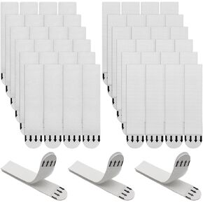 Large Picture Hanging Strips Heavy Duty, 24-Pairs(48 Strips) Sticky Picture Hangers for Walls, Damage Free Wall Picture Hanger, Refill Adhesive Poster Strips Without Nails for Frame Hanging Decoration